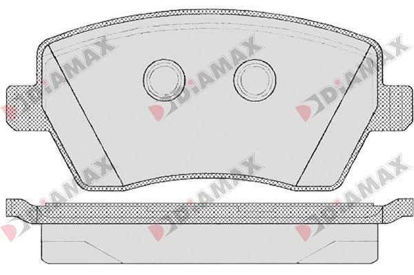Diamax N09015 Brake Pad Set, disc brake N09015