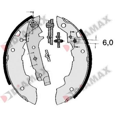 Diamax N01058 Brake shoe set N01058