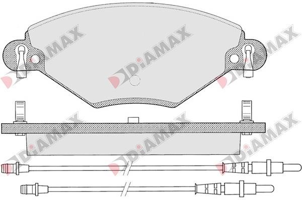 Diamax N09016 Brake Pad Set, disc brake N09016