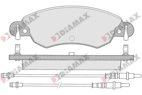 Diamax N09224 Brake Pad Set, disc brake N09224