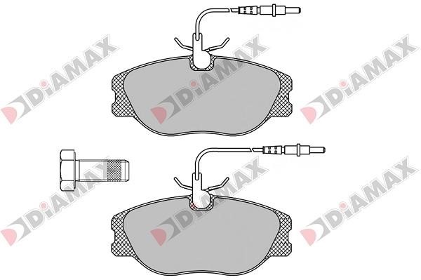 Diamax N09039 Brake Pad Set, disc brake N09039
