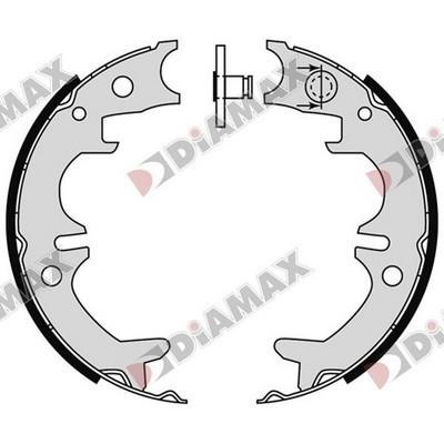 Diamax N01400 Drum brake shoes rear, set N01400