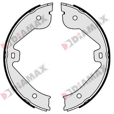 Diamax N01351 Drum brake shoes rear, set N01351