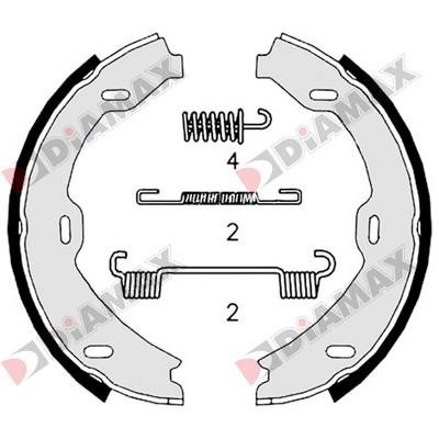 Diamax N01342 Parking brake shoes N01342