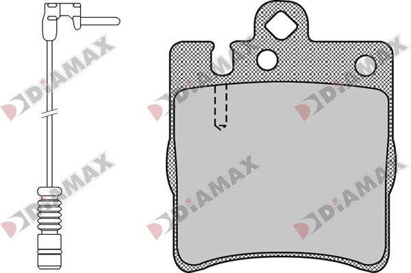 Diamax N09775A Brake Pad Set, disc brake N09775A