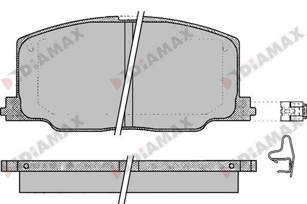 Diamax N09727 Brake Pad Set, disc brake N09727