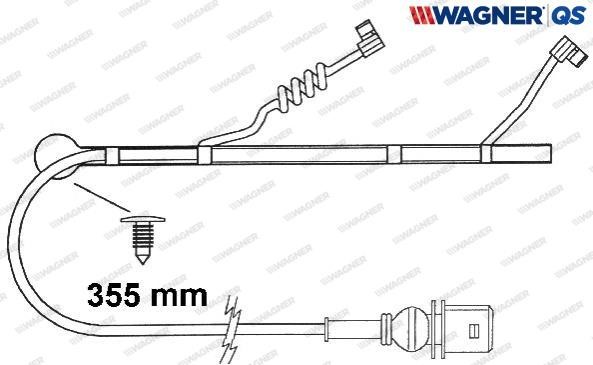 Wagner 587032W Warning contact, brake pad wear 587032W