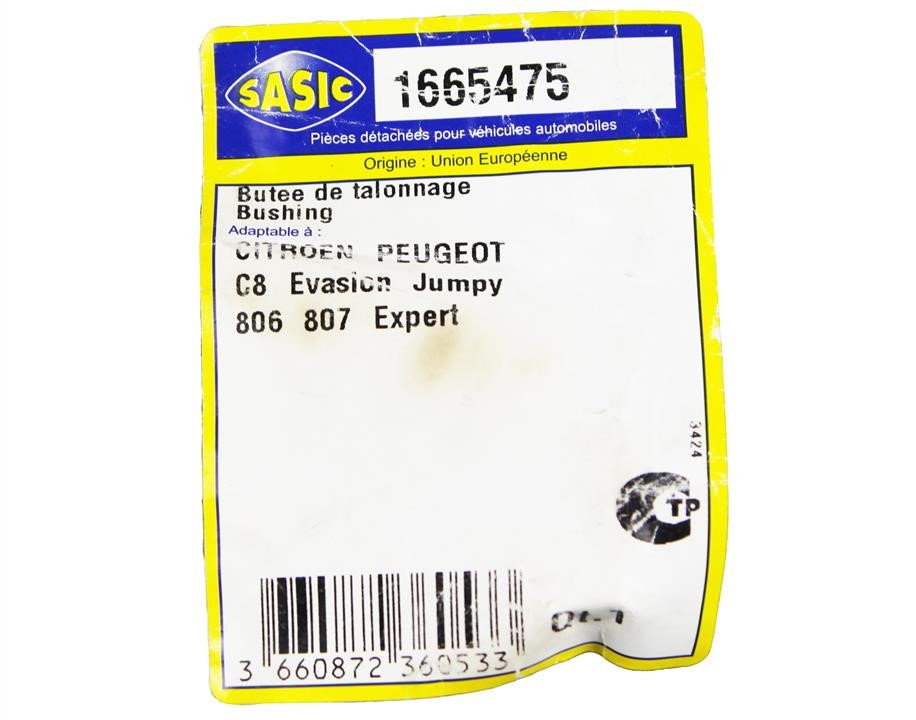 Rubber buffer, suspension Sasic 1665475