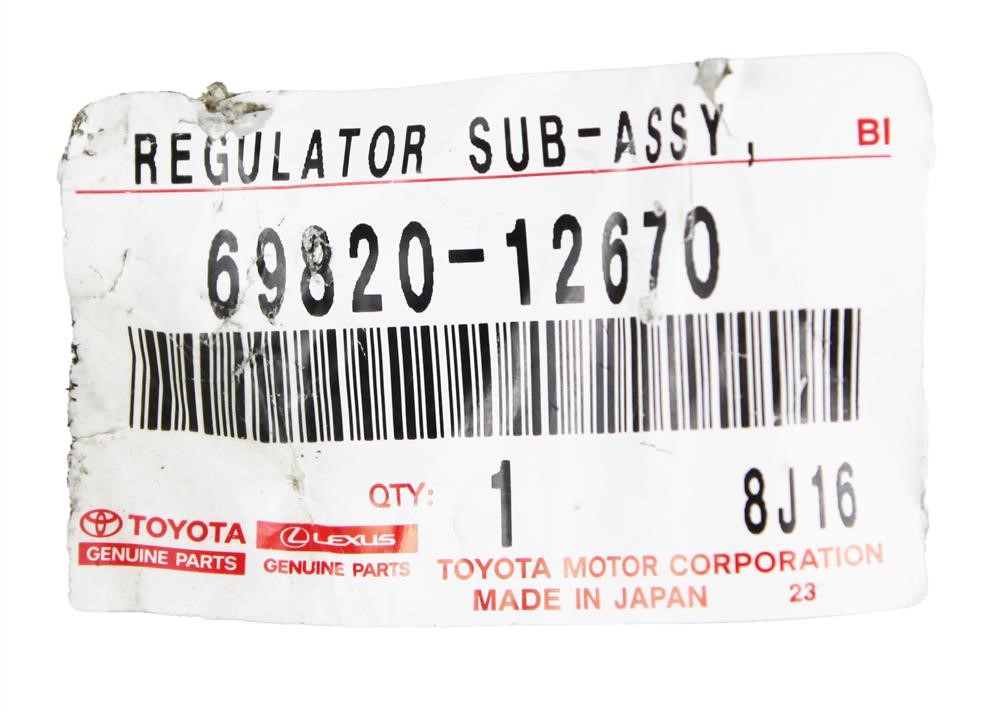 Buy Toyota 69820-12670 at a low price in United Arab Emirates!