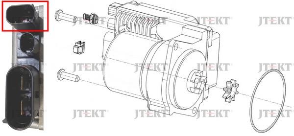 JTEKT 6916003480 Electric Motor, steering gear 6916003480