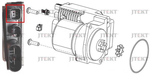 JTEKT 6916003624 Electric Motor, steering gear 6916003624