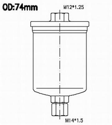 JS Asakashi FS2018 Fuel filter FS2018