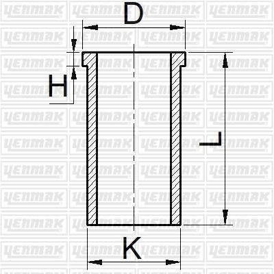 Yenmak 51-65277-000 Cylinder Sleeve 5165277000