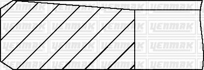 Yenmak 91-09170-050 Piston Ring Kit 9109170050