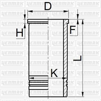 Yenmak 52-05264-010 Cylinder Sleeve Kit 5205264010