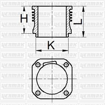 Yenmak 51-95180-000 Cylinder Sleeve 5195180000