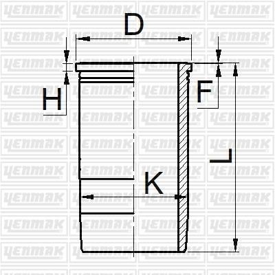 Yenmak 51-05586-000 Cylinder Sleeve 5105586000