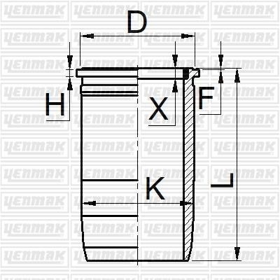 Yenmak 52-05744-000 Cylinder Sleeve Kit 5205744000