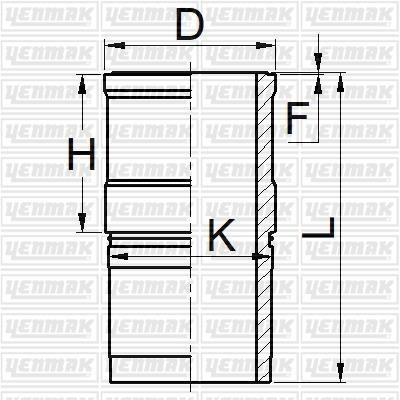 Yenmak 51-05195-200 Cylinder Sleeve 5105195200