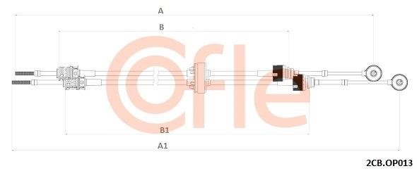 Clutch cable Opel Vectra C: 922CBOP013 Cofle Cable Pull, manual transmission