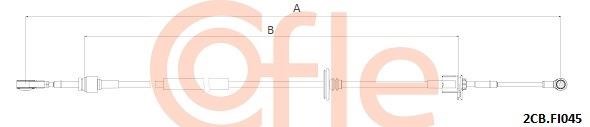 922CBFI045 Cofle Cable Pull, manual transmission