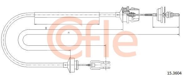 Cofle 92.15.3604 Cable Pull, clutch control 92153604