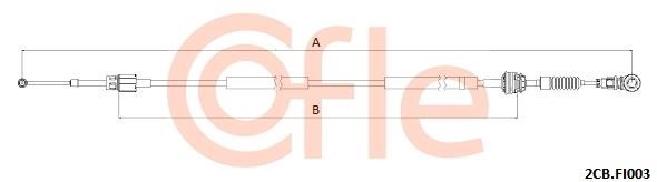 2CBFI003 Cofle Cable Pull, manual transmission