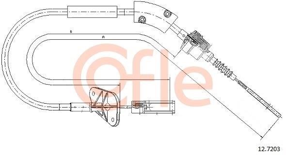 Clutch cable Fiat Panda: 92127203 Cofle Cable Pull, clutch control