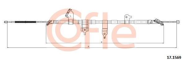 171569 Cofle Handbrake cable