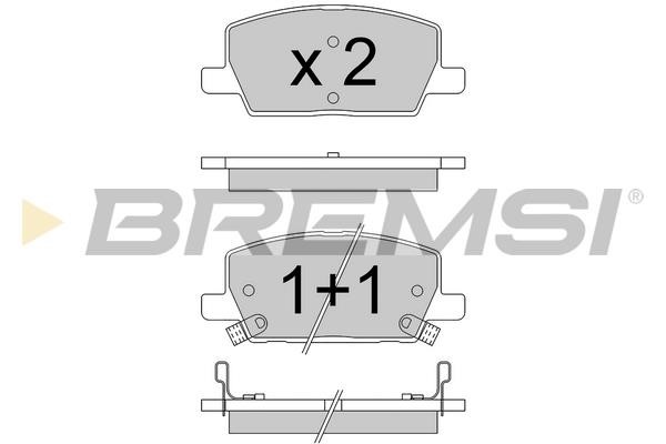 Bremsi BP3772 Brake Pad Set, disc brake BP3772