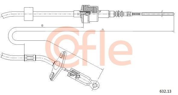 Cofle 92.632.13 Cable Pull, clutch control 9263213