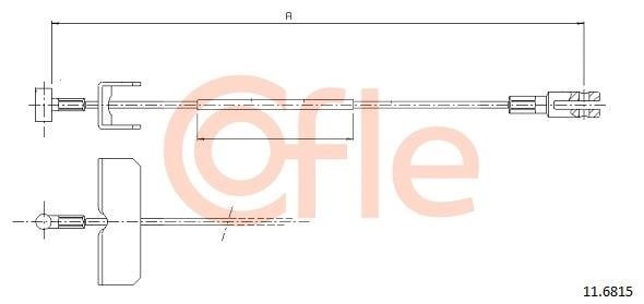 Cofle 92.11.6816 Cable Pull, parking brake 92116816