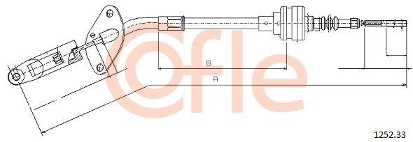 Cofle 92.1252.33 Cable Pull, clutch control 92125233
