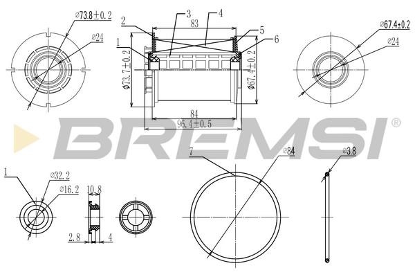 Bremsi FE0342 Fuel filter FE0342