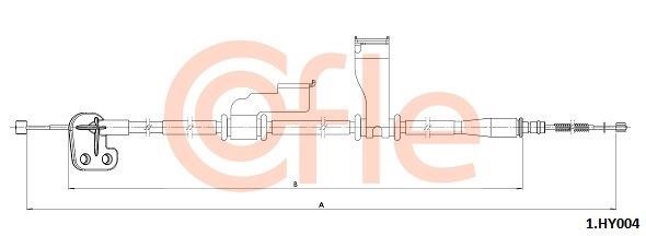 Cofle 92.1.HY004 Cable Pull, parking brake 921HY004