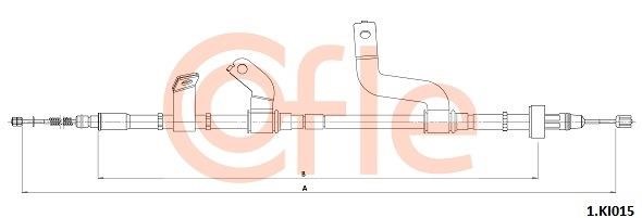 Cofle 1.KI015 Cable Pull, parking brake 1KI015