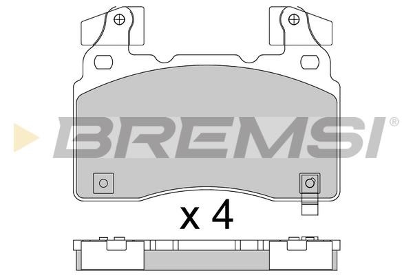 Bremsi BP3760 Front disc brake pads, set BP3760
