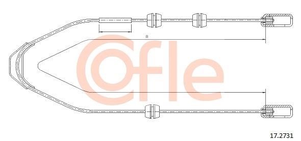 Cofle 92.17.2731 Cable Pull, parking brake 92172731