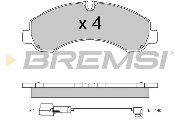 Bremsi BP3747 Front disc brake pads, set BP3747