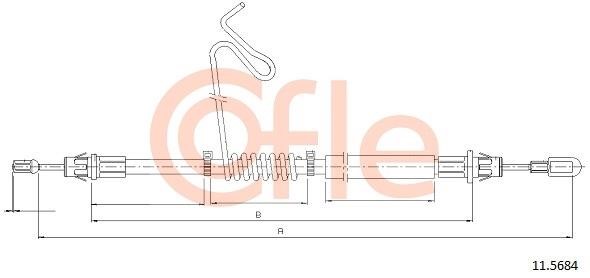Cofle 92.11.5684 Cable Pull, parking brake 92115684