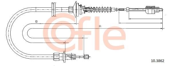 Cofle 92.10.3862 Cable Pull, clutch control 92103862