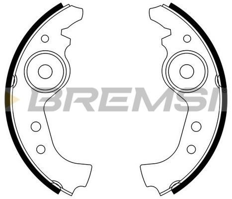 Bremsi GF0290 10/10 Brake shoe set GF02901010