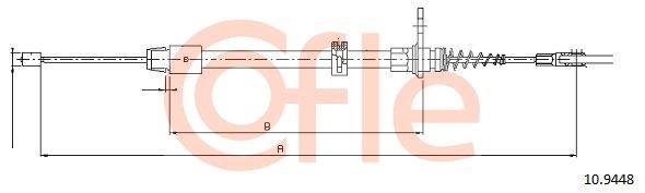 Cofle 92.10.9448 Cable Pull, parking brake 92109448