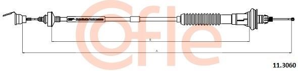 Cofle 92.11.3060 Cable Pull, clutch control 92113060