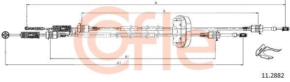 Clutch cable Opel Vivaro: 92112882 Cofle Cable Pull, manual transmission