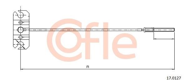 Cofle 92.17.0127 Cable Pull, parking brake 92170127