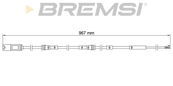 Bremsi WI0936 Warning contact, brake pad wear WI0936