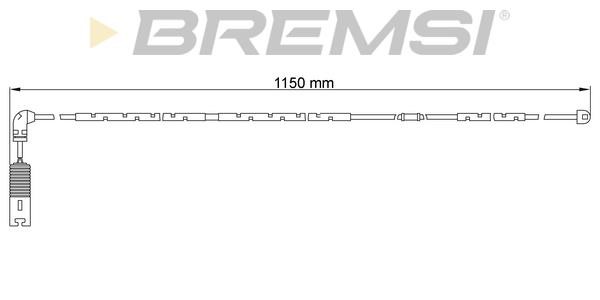 Bremsi WI0651 Warning contact, brake pad wear WI0651