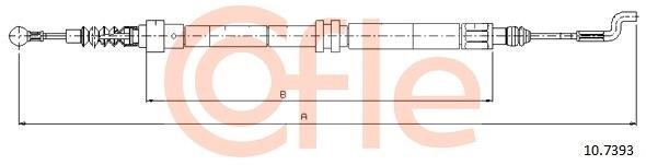 Cofle 92.10.7393 Cable Pull, parking brake 92107393