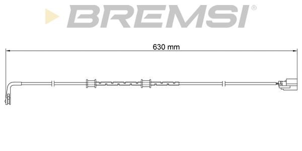 Bremsi WI0926 Warning contact, brake pad wear WI0926